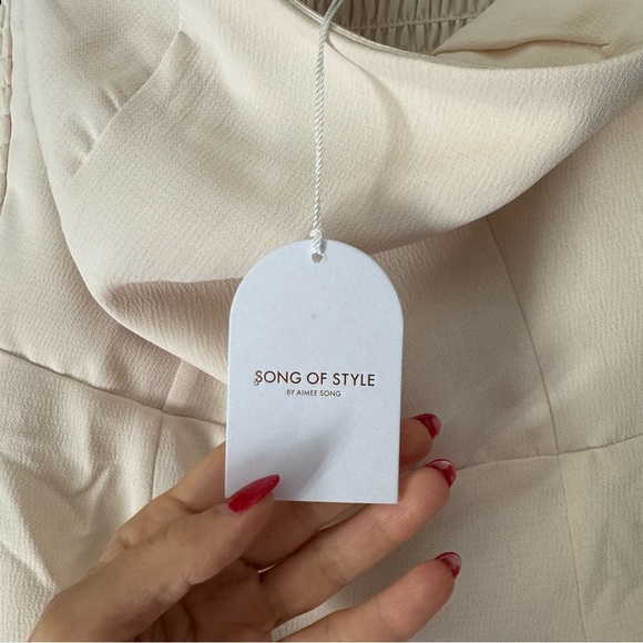 Song of Style Strapless Cream Dress - Picture 3 of 3